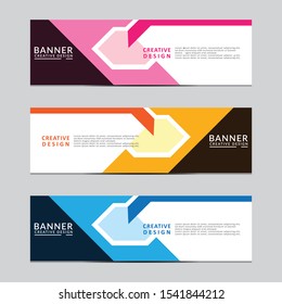 Vector abstract geometric design banner web template. Modern design. Vector illustration