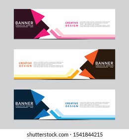 Vector abstract geometric design banner web template. Modern design. Vector illustration