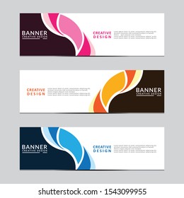 Vector abstract geometric design banner web template. Modern design. Vector illustration