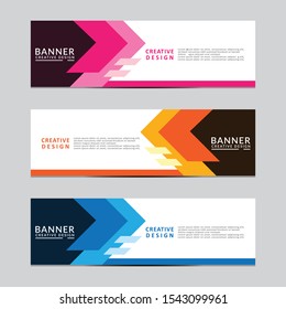 Vector abstract geometric design banner web template. Modern design. Vector illustration