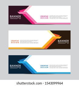 Vector abstract geometric design banner web template. Modern design. Vector illustration