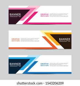 Vector abstract geometric design banner web template. Modern design. Vector illustration