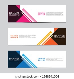 Vector abstract geometric design banner web template. Modern design. Vector illustration