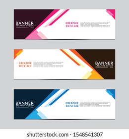 Vector Abstract Design Banner Web Template Stock Vector (Royalty Free ...