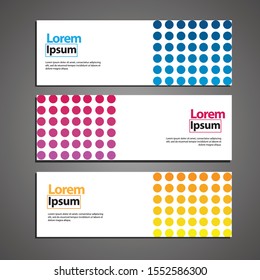 Vector abstract geometric design banner web template.