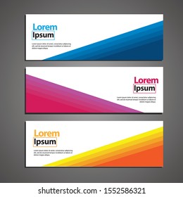 Vector abstract geometric design banner web template.