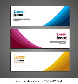 Vector abstract geometric design banner web template.