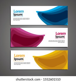 Vector abstract geometric design banner web template.