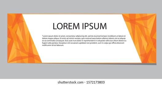 Vector abstract geometric design banner web template for any design project