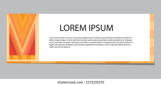 Vector abstract geometric design banner web template for any design project