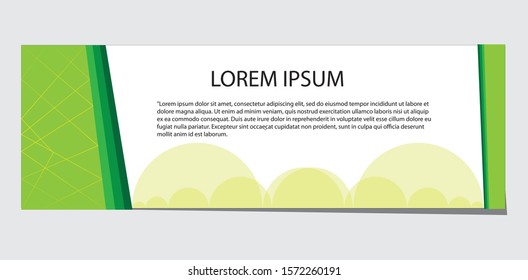 Vector abstract geometric design banner web template for any design project