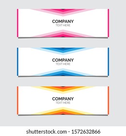 Vector abstract geometric design banner web template. Modern design.