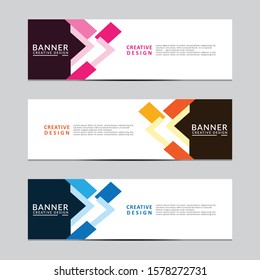 Vector abstract geometric design banner web template. Modern design. Vector illustration