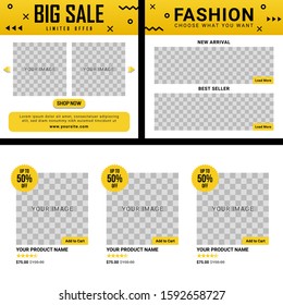 Vector abstract geometric design banner web template