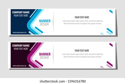 Vector abstract geometric design banner web template.