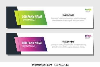 Vector abstract geometric design banner web template. Modern design