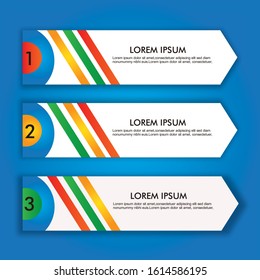 Vector abstract geometric design banner.

