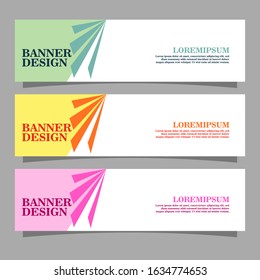 Vector abstract geometric design banner web template. Modern design. Vector illustration