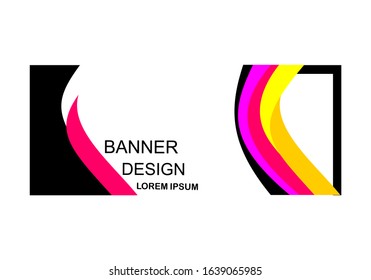 Vector abstract geometric design banner web template. Modern design. Vector illustration eps 10