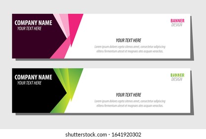 Vector abstract geometric design banner web template