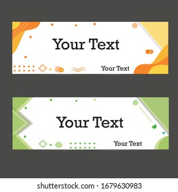Banner de diseño geométrico abstracto del vector