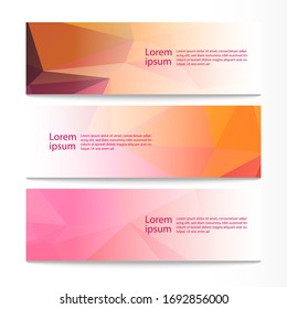 Vektorillustration abstrakte geometrische Design-Banner-Webvorlage. Moderner Designhintergrund. Vektorillustration