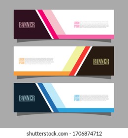 Vector abstract geometric design banner web template. Modern design. Vector illustration
