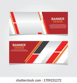 Vector abstract geometric design banner web template.