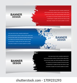 Vector abstract geometric design banner web template.