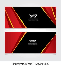 Vector abstract geometric design banner web template.