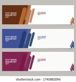 Vector abstract geometric design banner web template.