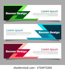 Vector abstract geometric design banner web template. Modern design. Vector illustration