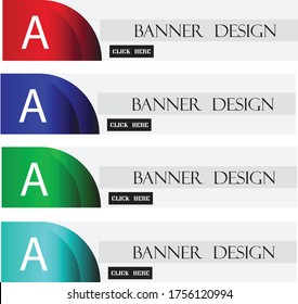 Vector abstract geometric design banner web template.