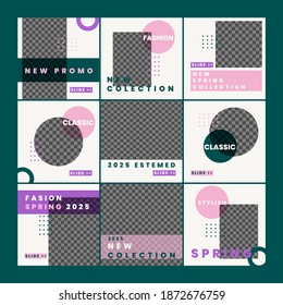 Vector abstract geometric design banner template