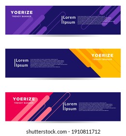 Vector abstract geometric design banner web template. Modern design. Vector illustration