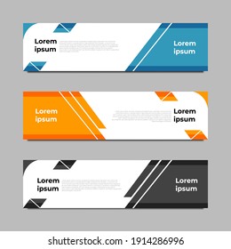 Vector abstract geometric design banner web template. vector illustration