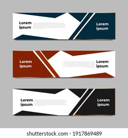 Vector abstract geometric design banner web template. vector illustration