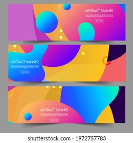 Vector abstract geometric design banner web template. vector illustration
