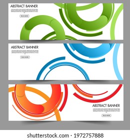 Vector abstract geometric design banner web template. vector illustration
