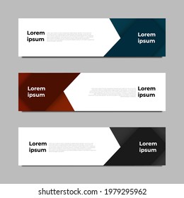 Vector abstract geometric design banner web template for advertizing, promotion, profile, and etc. vector illustration