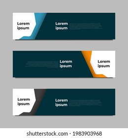 Vector abstract geometric design banner web template. vector illustration
