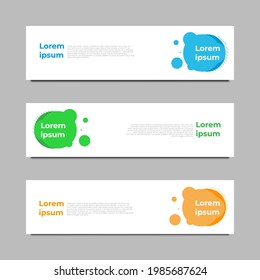 Vector abstract geometric design banner web template. vector illustration