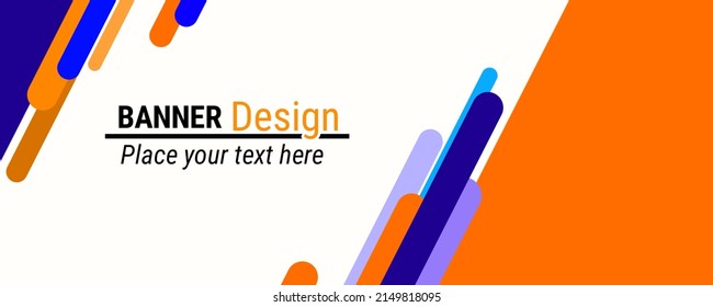 Plantilla web de banner de diseño geométrico abstracto vectorial.