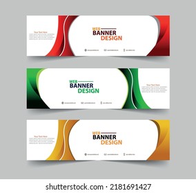 Vector abstract geometric design banner web template. vector background. web banner.