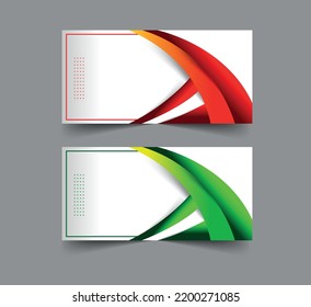 Plantilla web de banner de diseño geométrico abstracto vectorial.