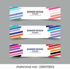 Vector abstract geometric design banner web template.