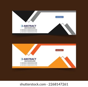 Vector abstract geometric design banner web template.