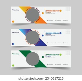 
Vector abstract geometric design banner web template.