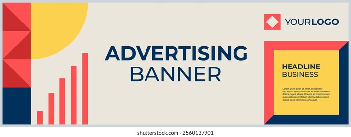 Vector abstract geometric design banner web template. Modern design. Vector illustration