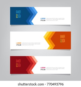 Vector abstract geometric design, banner web template